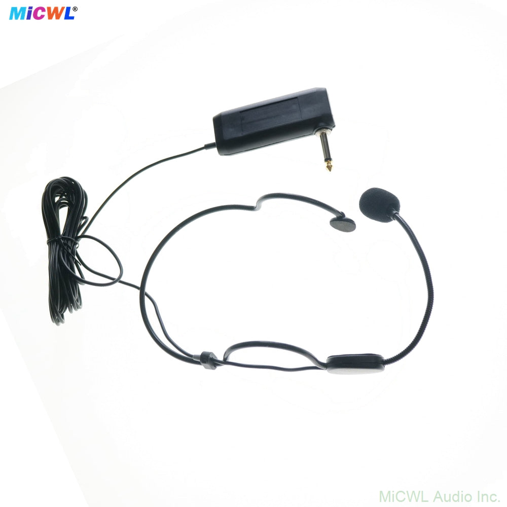 Professional Headworn Microphone with 6.35mm Jack & AA Battery Box (Cardioid)
