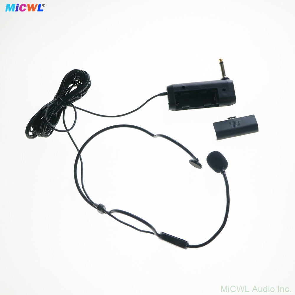 Professional Headworn Microphone with 6.35mm Jack & AA Battery Box (Cardioid)
