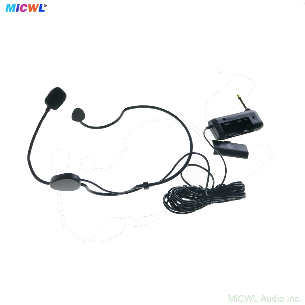Professional Headworn Microphone with 6.35mm Jack & AA Battery Box (Cardioid)