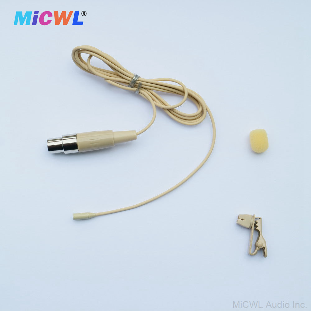 TL48 Miniature Tie Clip Lavalier Microphone for Shure ULX SLX PGX UT QLX GLX Wireless
