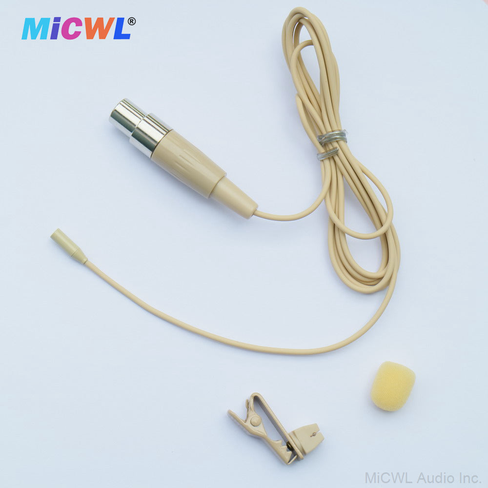 TL48 Miniature Tie Clip Lavalier Microphone for Shure ULX SLX PGX UT QLX GLX Wireless