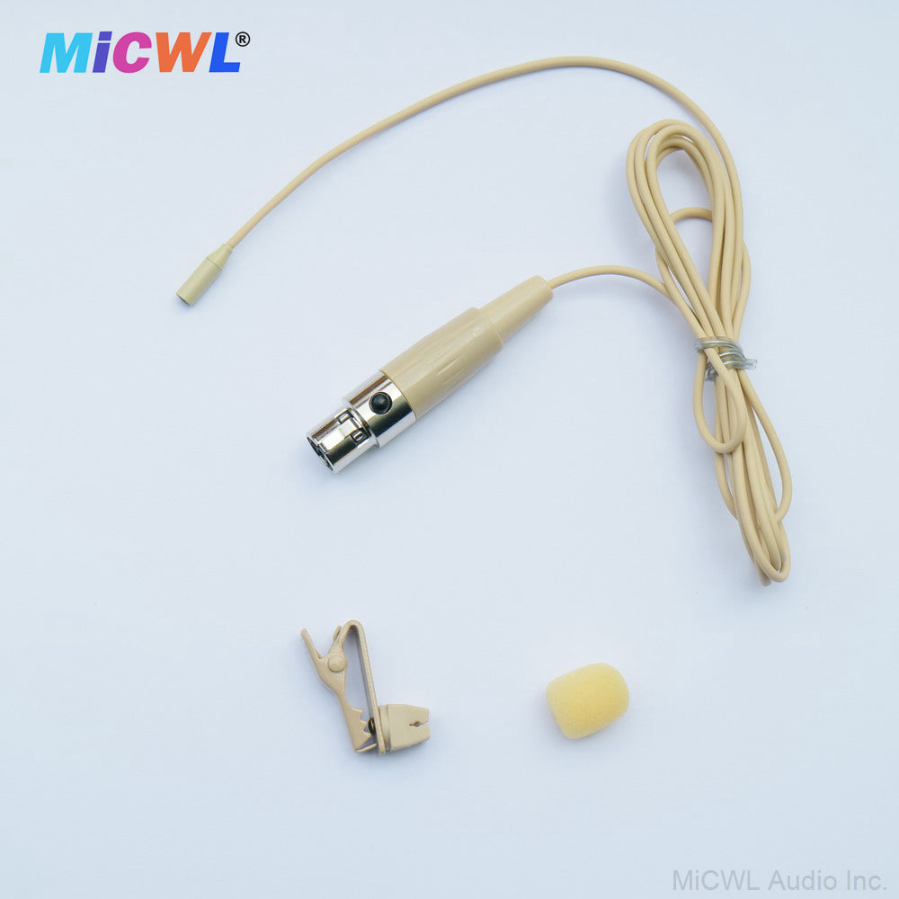 TL48 Miniature Tie Clip Lavalier Microphone for Shure ULX SLX PGX UT QLX GLX Wireless