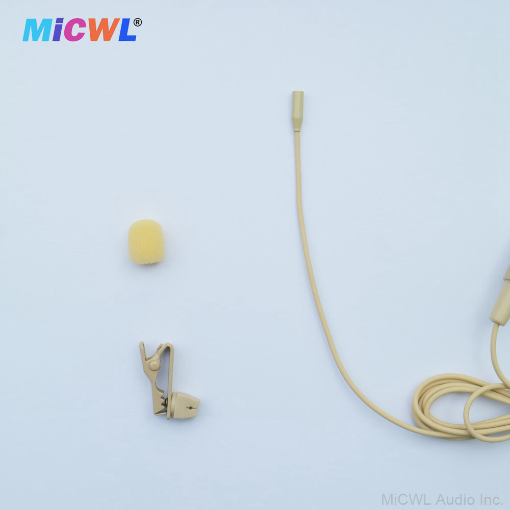 TL48 Miniature Tie Clip Lavalier Microphone for Shure ULX SLX PGX UT QLX GLX Wireless
