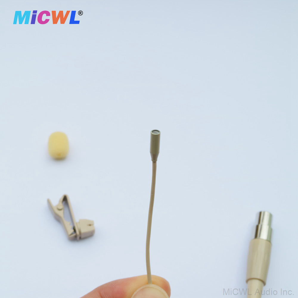 TL48 Miniature Tie Clip Lavalier Microphone for Shure ULX SLX PGX UT QLX GLX Wireless
