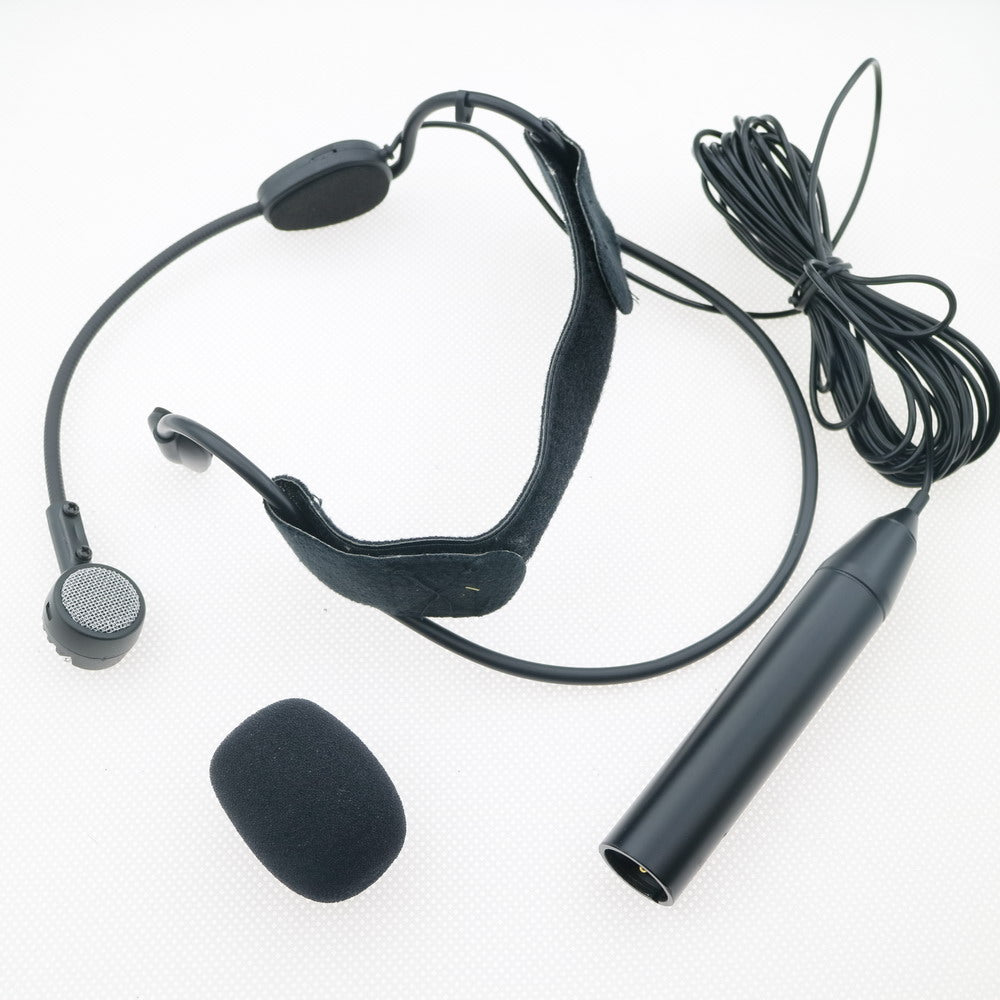 ME3 XLR 3-Pin Cardioid Dynamic Headset Mic with 5m Cable For Mixer Stage Broadcast 48V Phantom Power