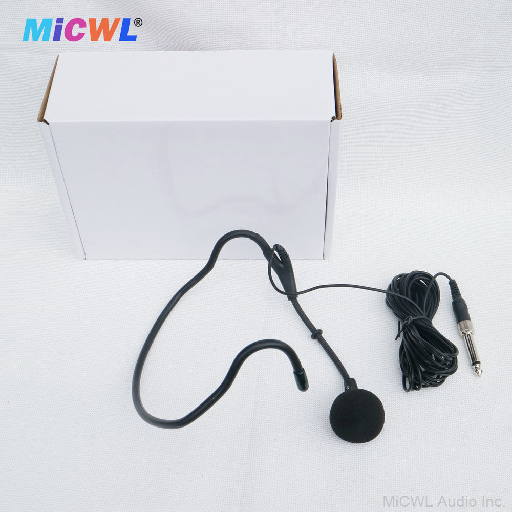 MiCWL CK20 Dynamic Cardioid Headset Microphone – 6.35mm/3.5mm Wired Hanging
