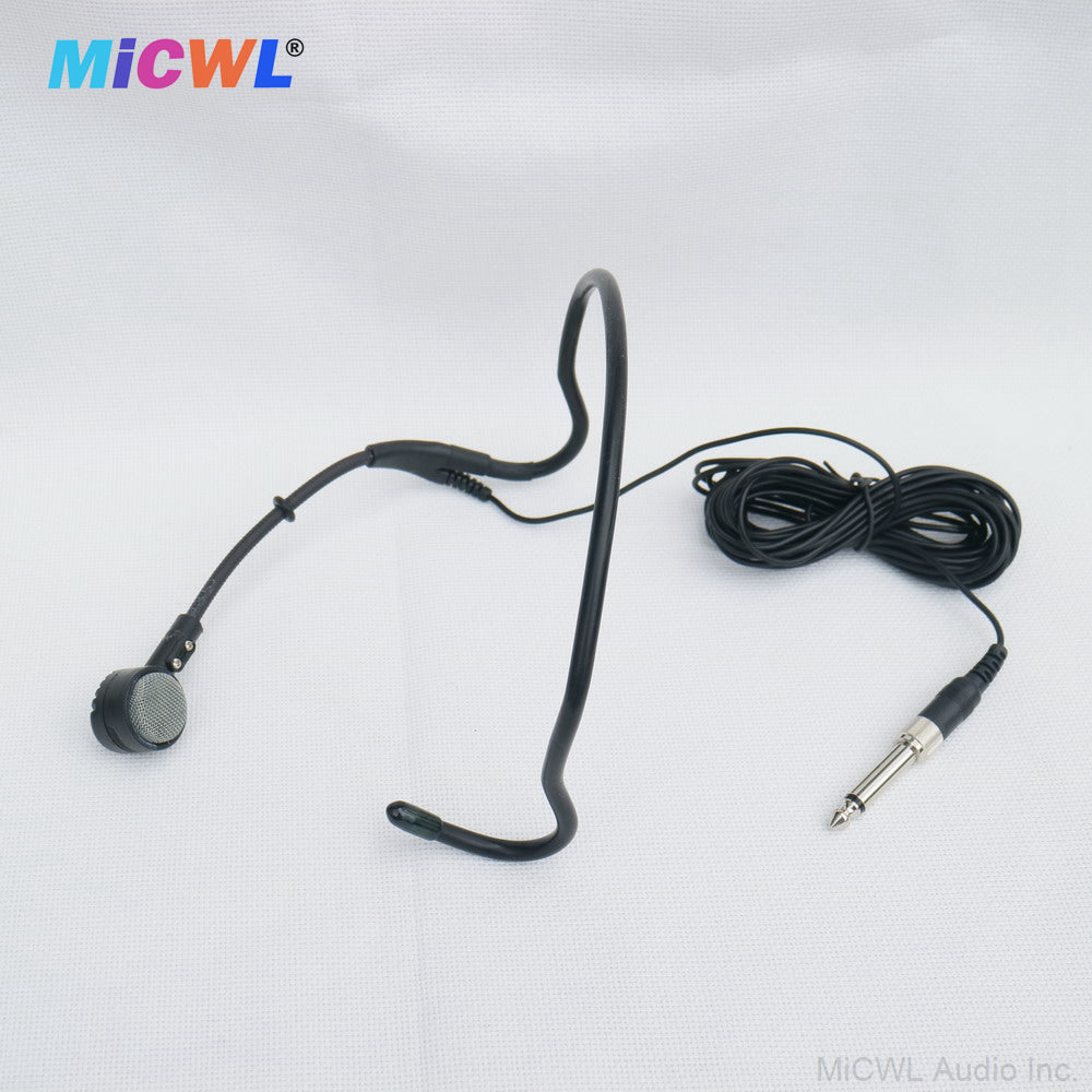 MiCWL CK20 Dynamic Cardioid Headset Microphone – 6.35mm/3.5mm Wired Hanging