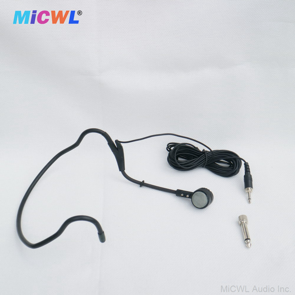 MiCWL CK20 Dynamic Cardioid Headset Microphone – 6.35mm/3.5mm Wired Hanging