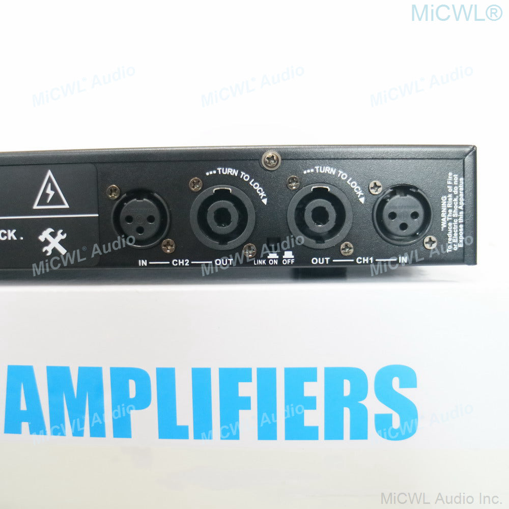 CA6200 2600W 2-Channel Digital Pro Amplifier 1U Rack