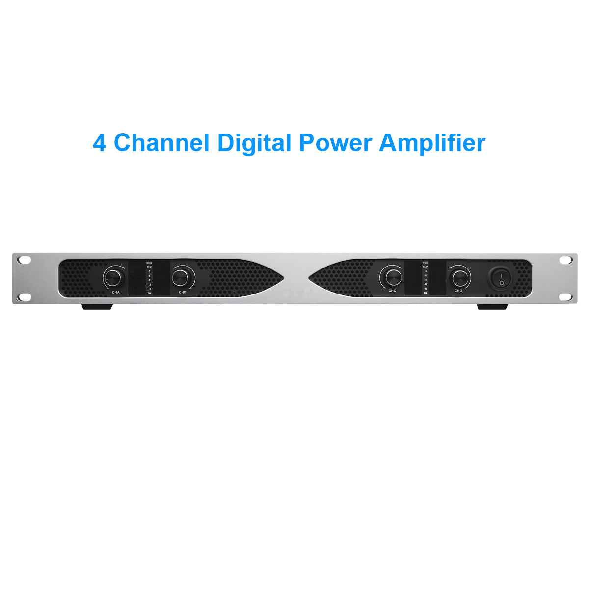 Professional Tech 1200HD 4 Channel 6400W Digital Power Amplifier 4x650Watts AMP