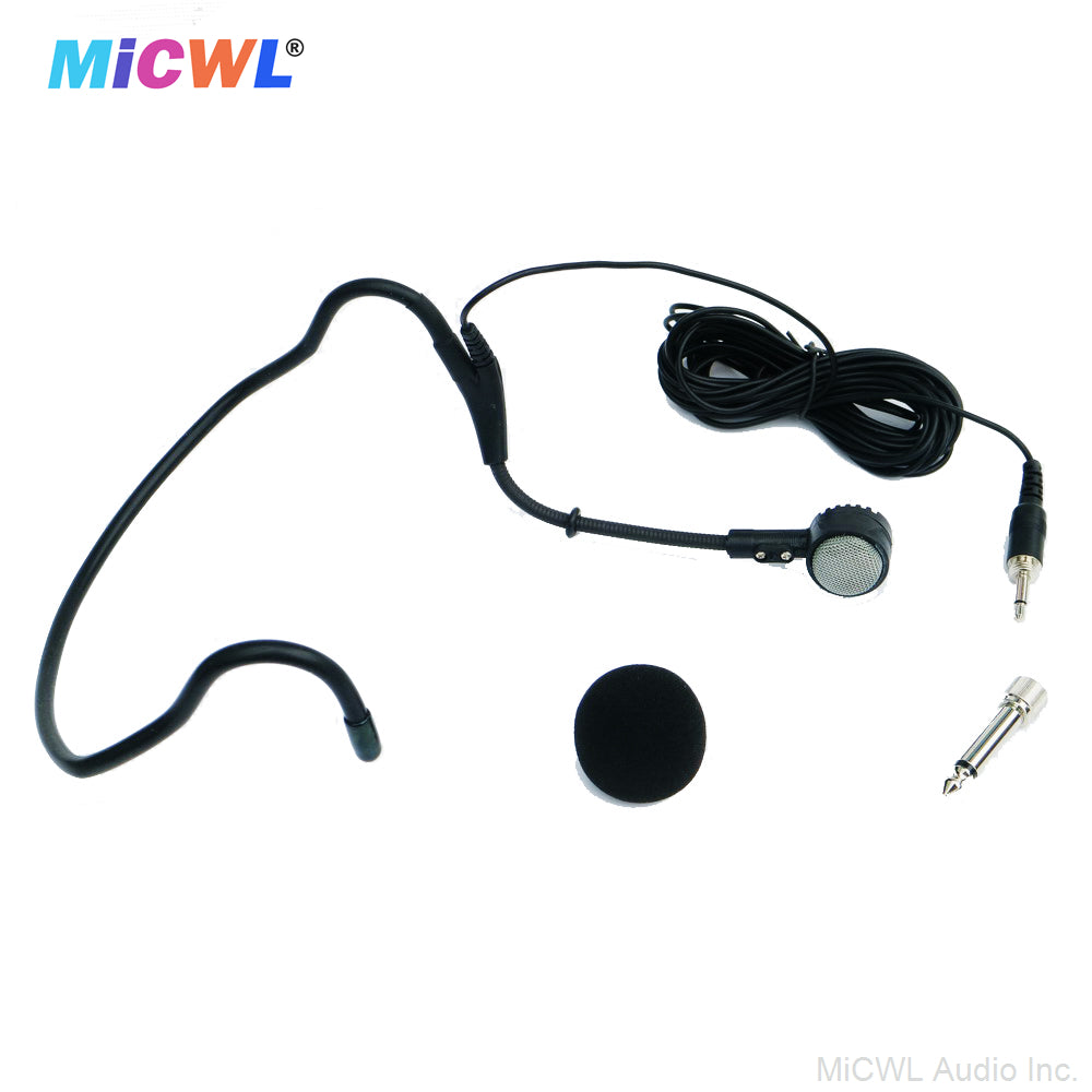 MiCWL CK20 Dynamic Cardioid Headset Microphone – 6.35mm/3.5mm Wired Hanging