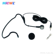 MiCWL CK20 Dynamic Cardioid Headset Microphone – 6.35mm/3.5mm Wired Hanging