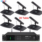 MiCWL A105 20 Desktop Rechargeable Digital Wireless Conference System 1 Chairman + 19 Delegates A10M Series - Main Product Shot