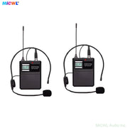 AD4D Dual-Channel UHF Digital Wireless Headset System with Bodypack Transmitters (Black)
