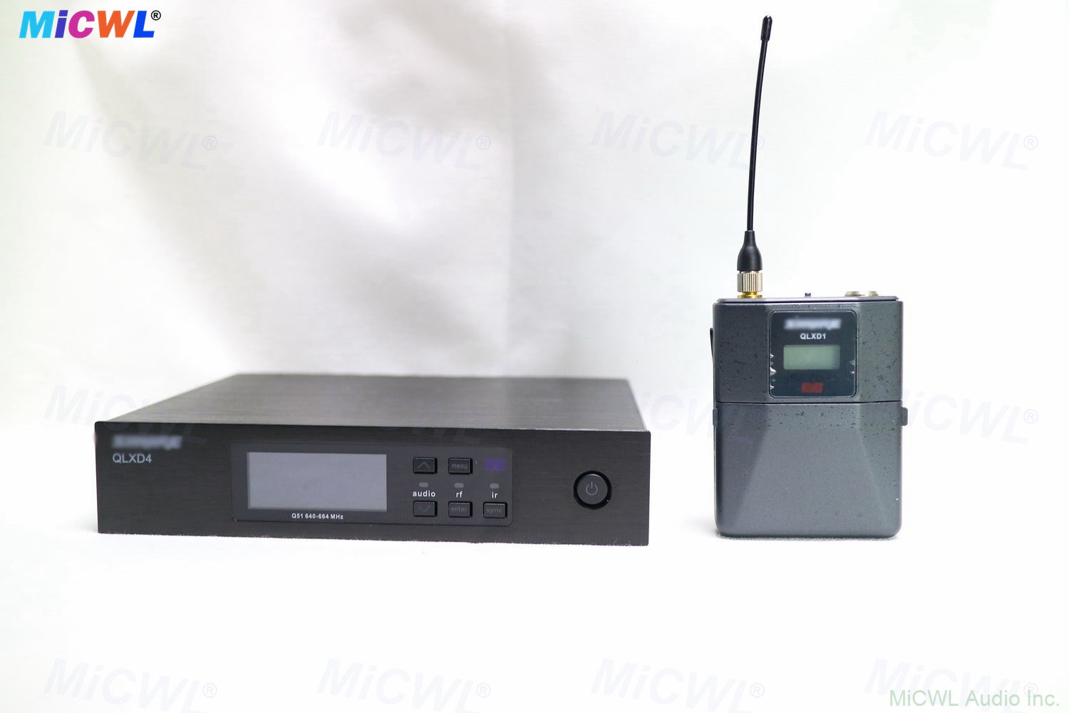 QLXD14 100-Channel UHF Wireless Instrument System – QLXD4 Receiver + QLXD1 Bodypack + Beta98 Mic, 300m Range