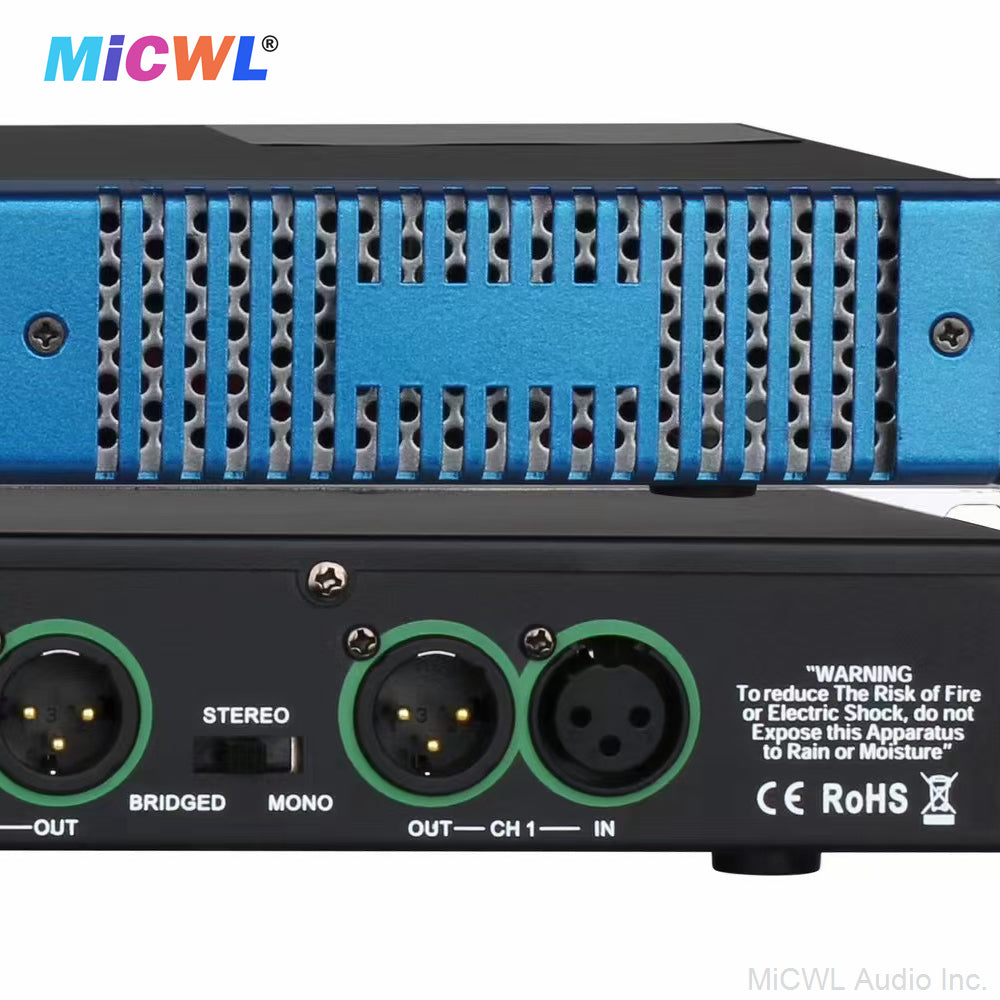 CA6200-Blue 2000W 2-Channel Digital Power Amplifier 1U Rack