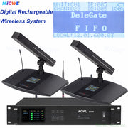 MiCWL A105 Rechargeable Digital Wireless Gooseneck Conference Microphone System – Supports Up to 300 Mics - Main Product Shot