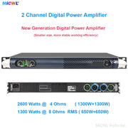 GX7 Pro 2600W 2CH Digital Power Amplifier