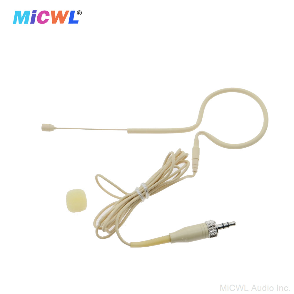 MX153 Hanging Earset Headset Microphone For Shure 4Pin Sennheiser EW G3 G4 AKG Samson 3Pin
