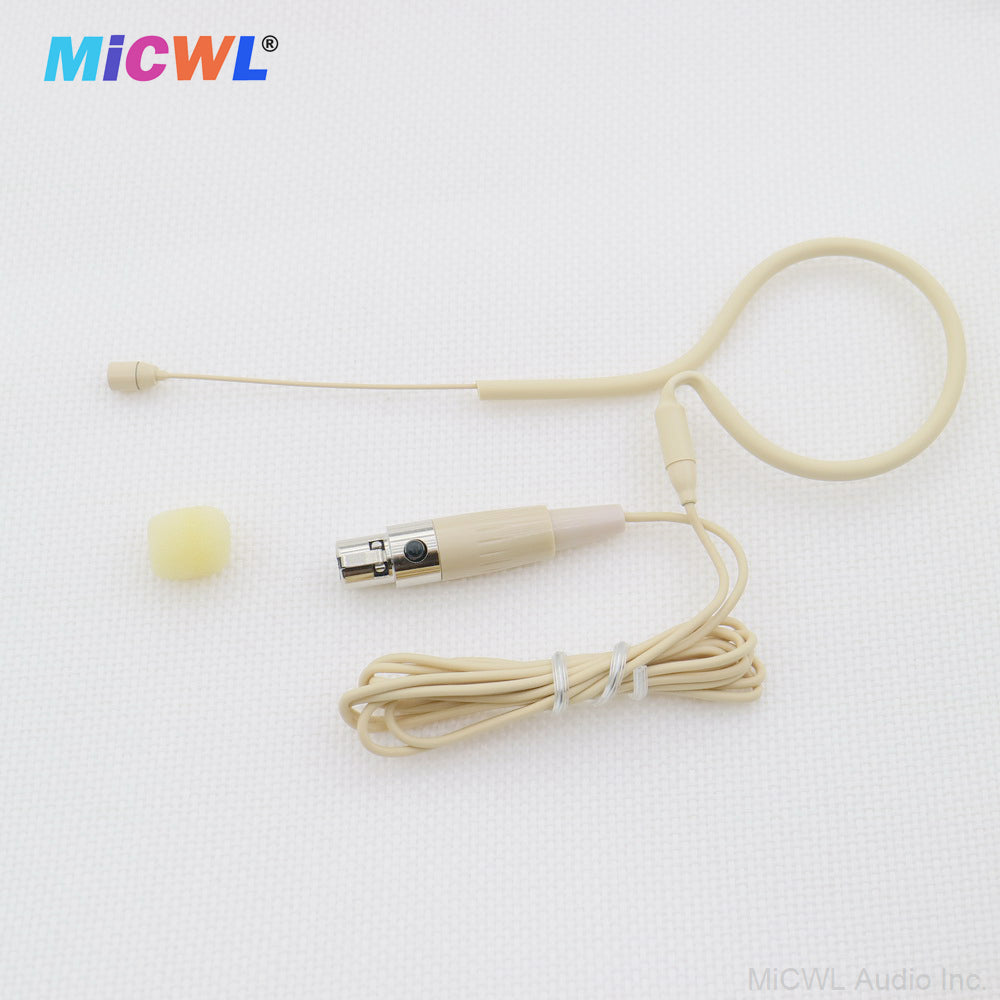MX153 Hanging Earset Headset Microphone For Shure 4Pin Sennheiser EW G3 G4 AKG Samson 3Pin