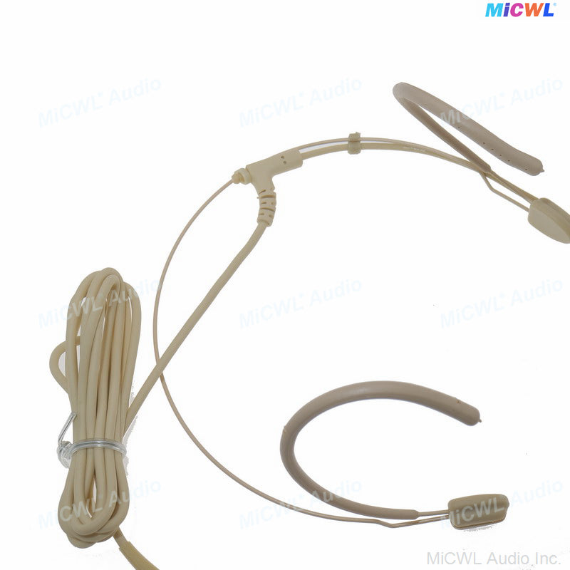 AD4D Dual-Channel UHF Digital Wireless SM28 Beige Headset System with Bodypack Transmitters