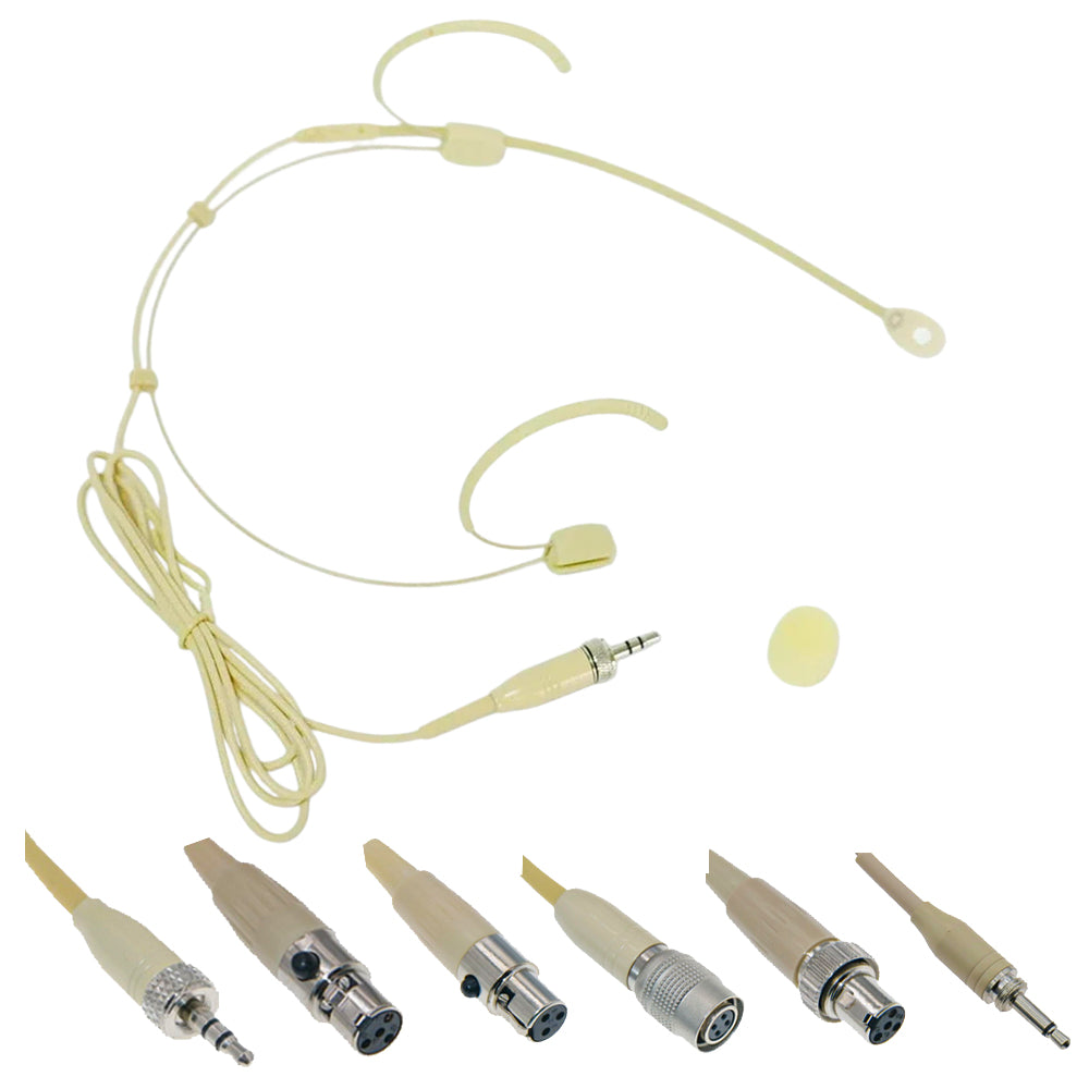 Beta-CC Cardioid Headset Microphone for Shure/Sennheiser/AKG/MiPro & PC Wireless 4Pin 3Pin 3.5mm