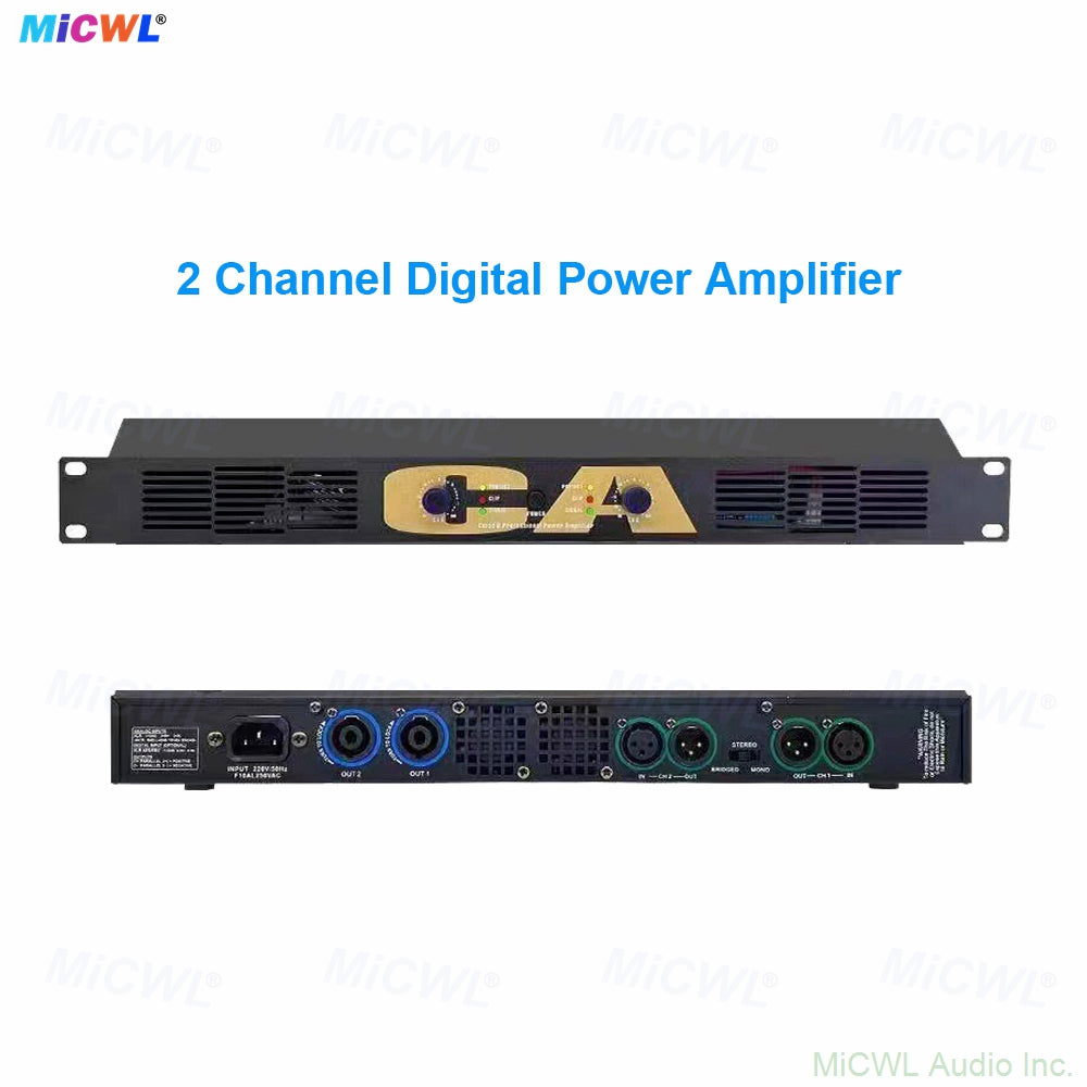 CA450 2-Channel 900W RMS Digital Pro Amplifier 1U Rack 1800W Peak