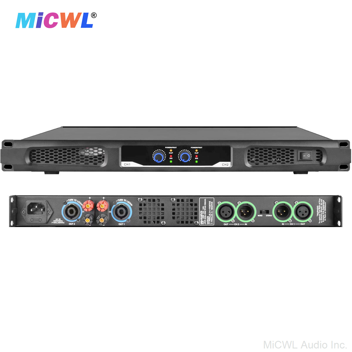 CA6200 2-Channel Digital Power Amplifier – 3200W Peak, 1U Rack-Mount, Class-D for Concert Stage & Live Sound