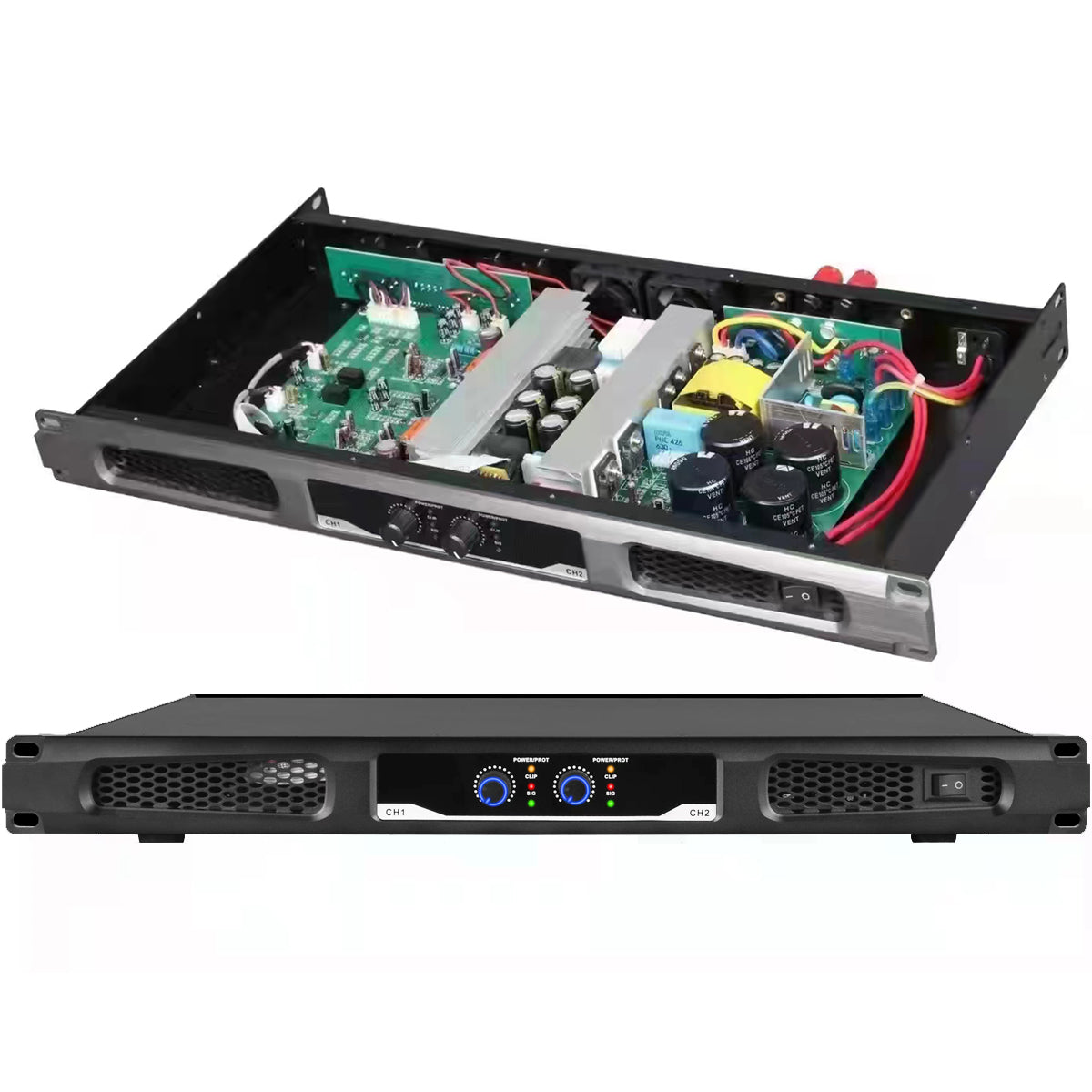 CA6200 2-Channel Digital Power Amplifier – 3200W Peak, 1U Rack-Mount, Class-D for Concert Stage & Live Sound