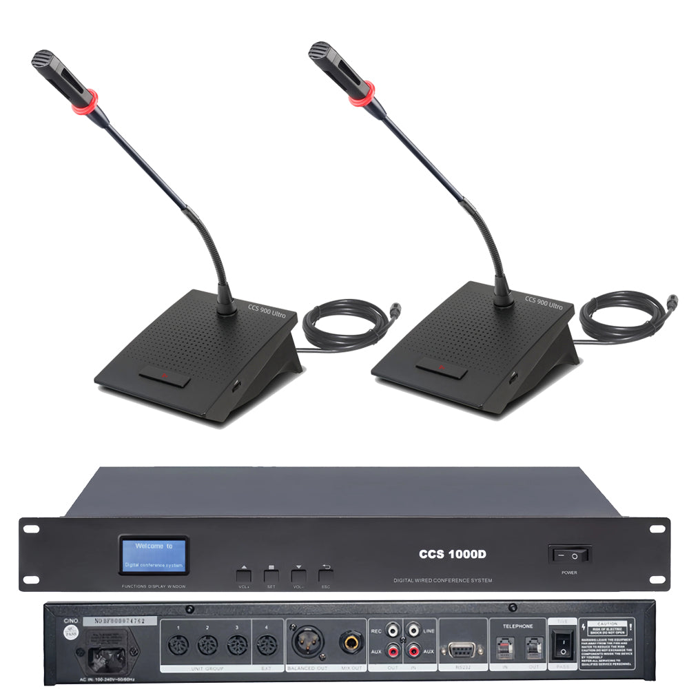 CCS900 Ultra Wired Conference System – Scalable to 300 Gooseneck Mics