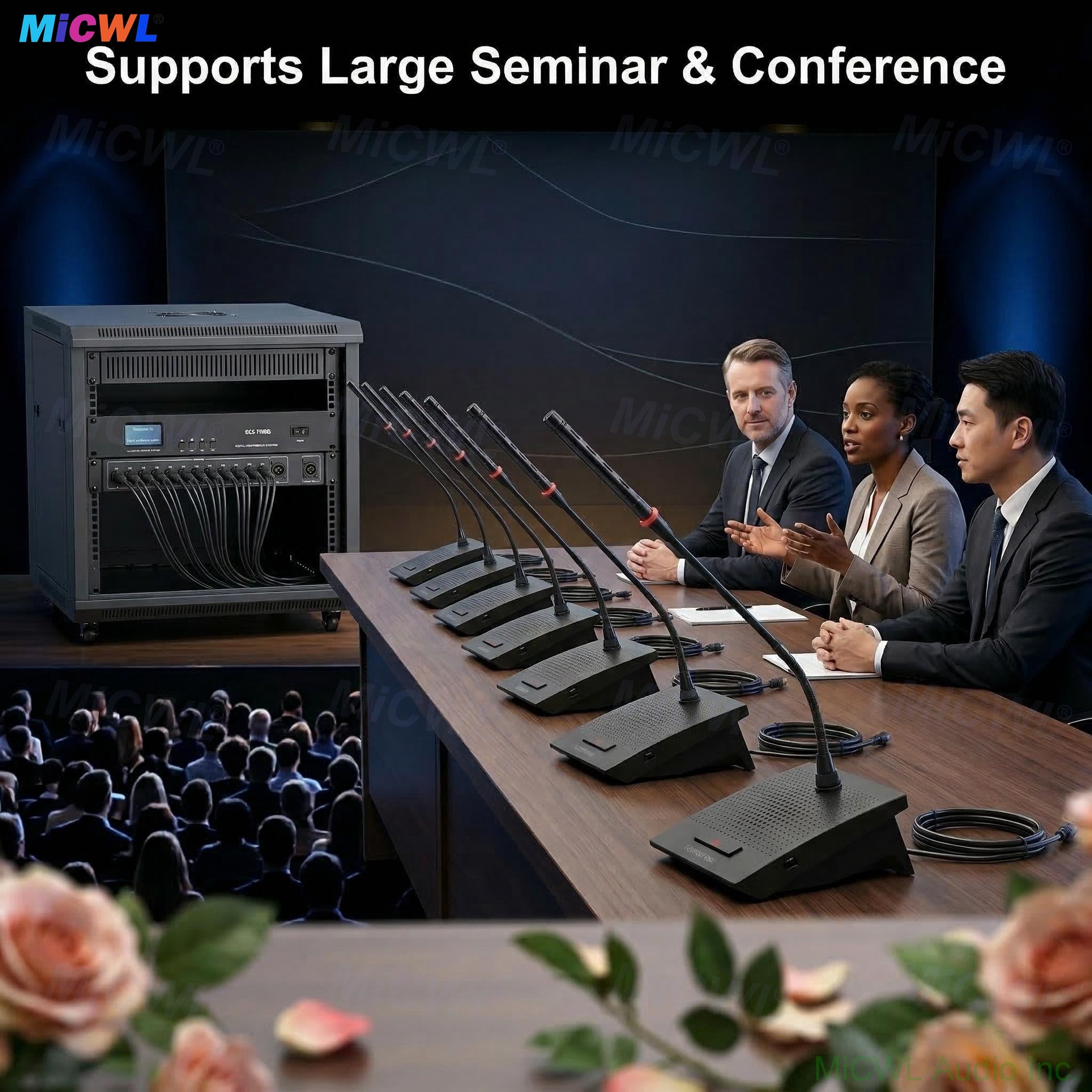 CCS900 Ultra Wired Conference System – Scalable to 300 Gooseneck Mics