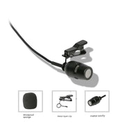 CVL Cardioid Tie-On Lavalier Microphone For Shure Sennheiser AKG MiPro Wireless BeltPack 3Pin 4Pin Mini 3.5mm Plug
