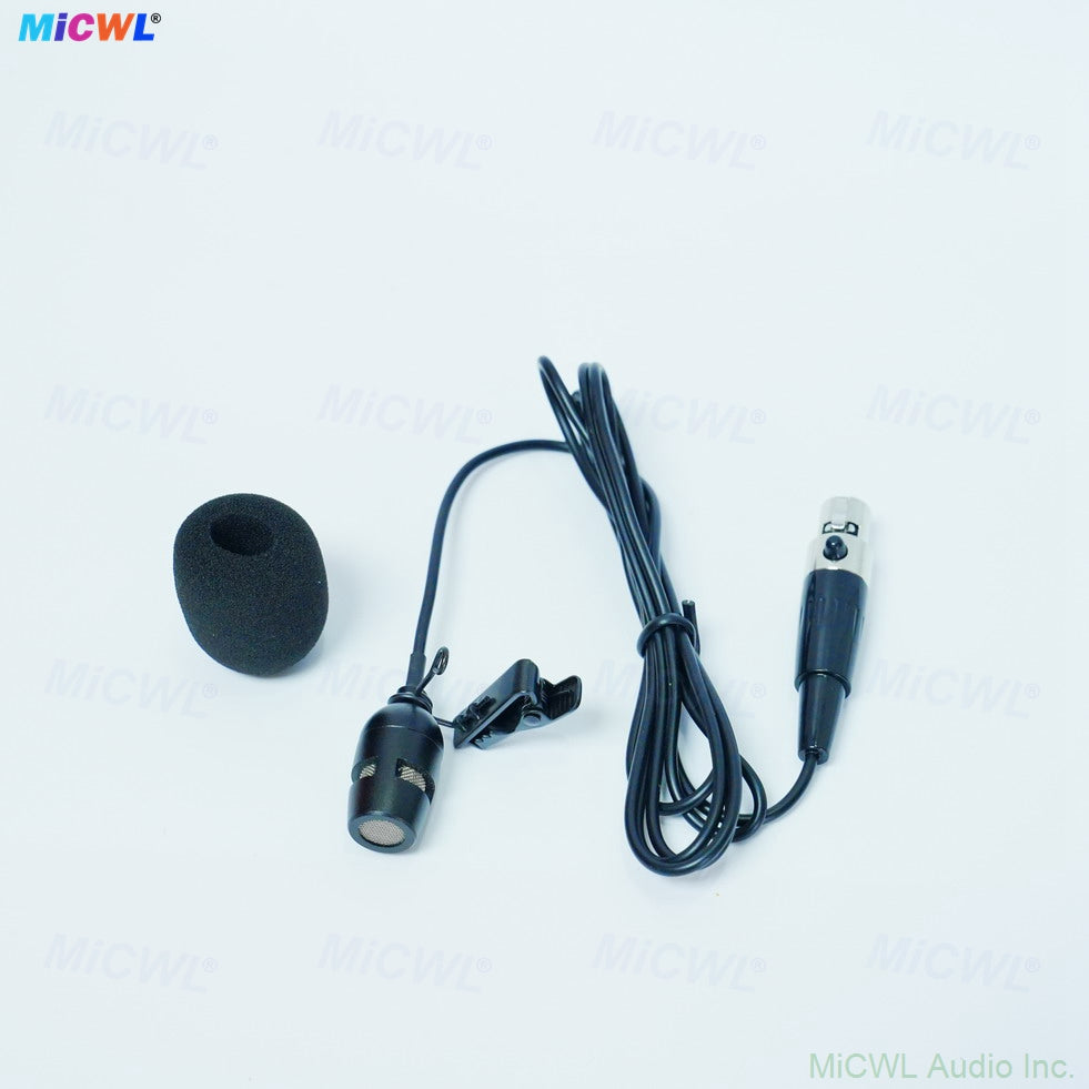 CVL Cardioid Tie-On Lavalier Microphone For Shure Sennheiser AKG MiPro Wireless BeltPack 3Pin 4Pin Mini 3.5mm Plug