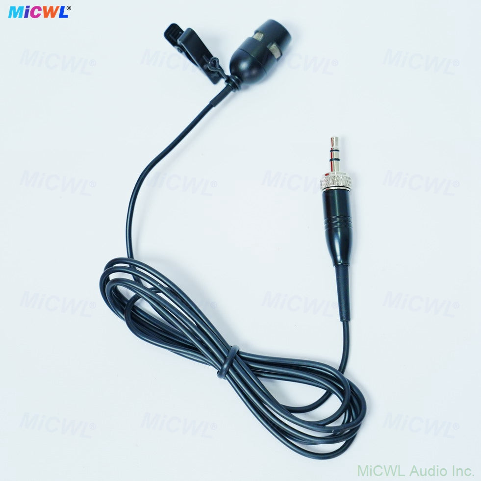 CVL Cardioid Tie-On Lavalier Microphone For Shure Sennheiser AKG MiPro Wireless BeltPack 3Pin 4Pin Mini 3.5mm Plug