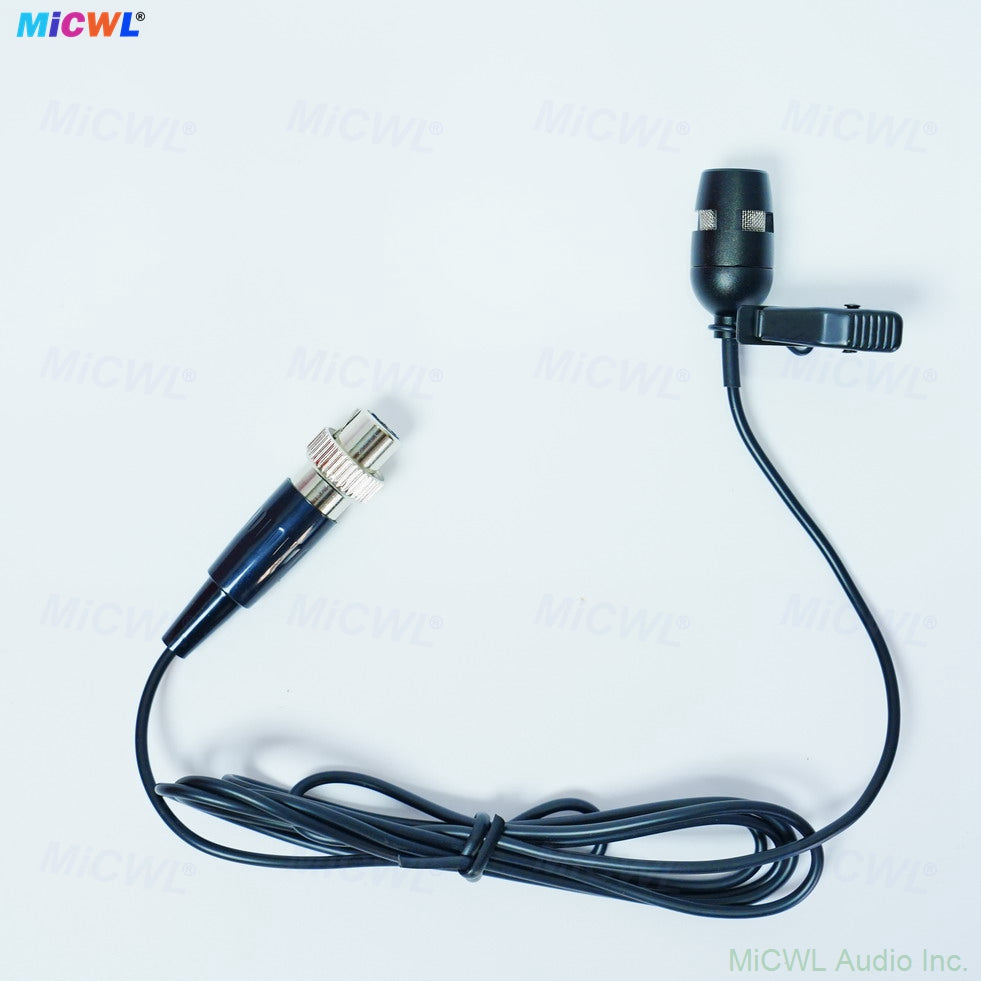 CVL Cardioid Tie-On Lavalier Microphone For Shure Sennheiser AKG MiPro Wireless BeltPack 3Pin 4Pin Mini 3.5mm Plug