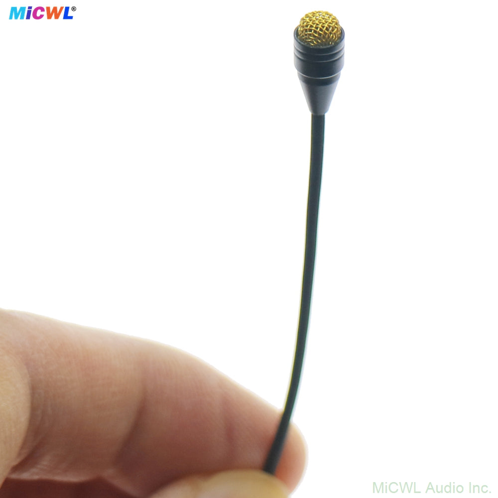 D6060 Omnidirectional Black Lavalier Microphone for Shure Bodypack – TA4F Mini XLR With Foam Windscreen