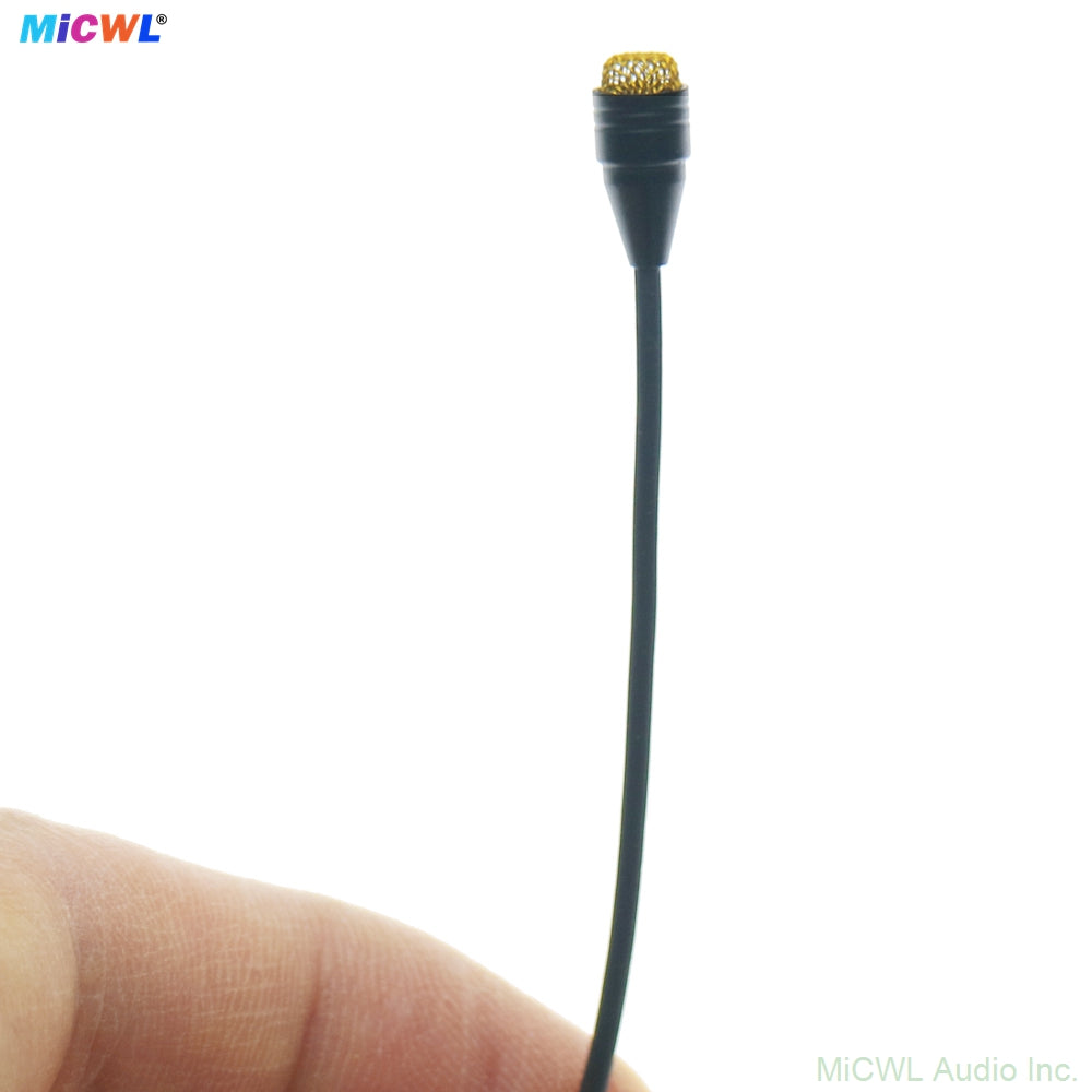 D6060 Omnidirectional Black Lavalier Microphone for Shure Bodypack – TA4F Mini XLR With Foam Windscreen