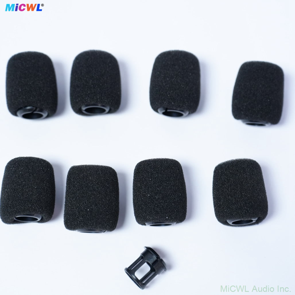 10-Pack  Cover Foam Windscreen For Shure Beta98 MX412 MX418 and Similar Size Built-in Plastic Shell