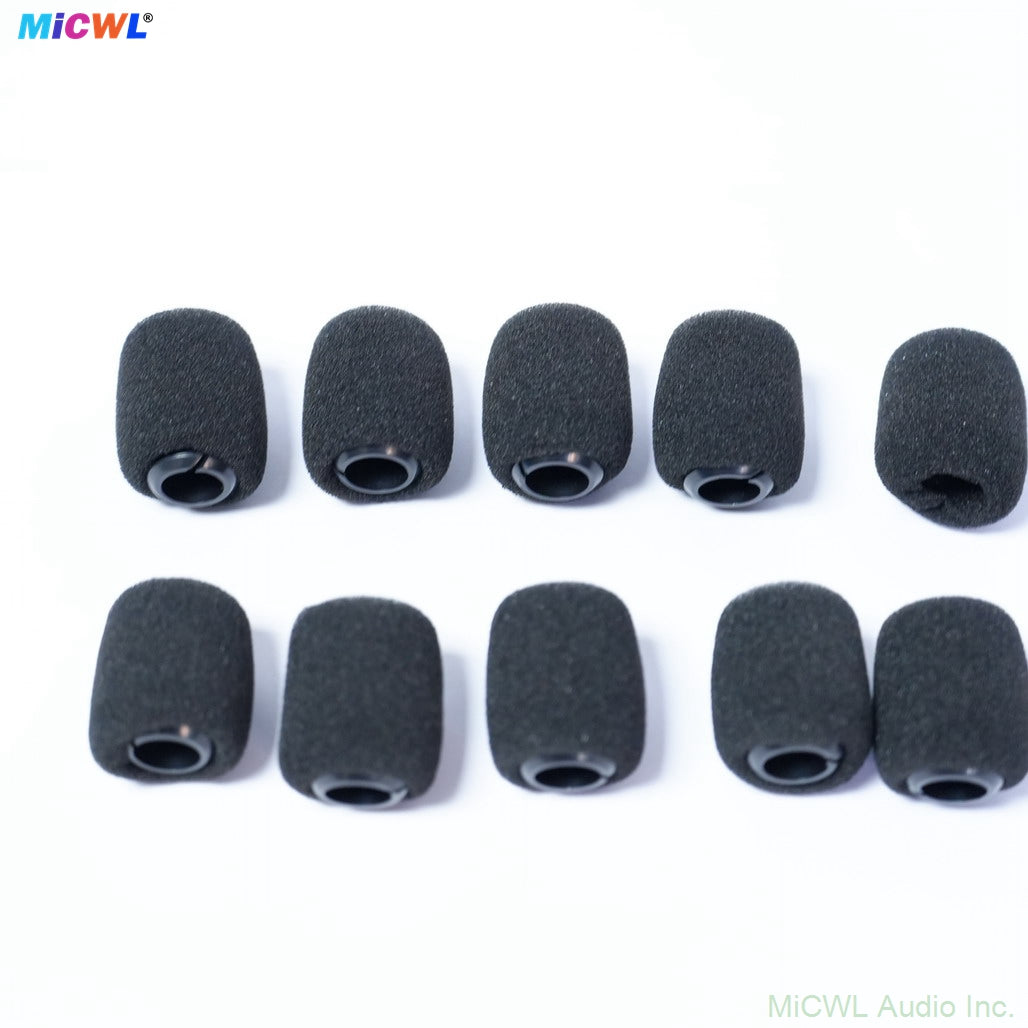 10-Pack  Cover Foam Windscreen For Shure Beta98 MX412 MX418 and Similar Size Built-in Plastic Shell