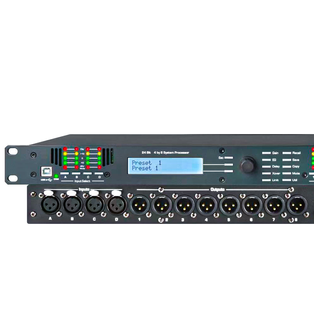 Professional 4.8SP 4-In 8-Out DSP Loudspeaker Processor