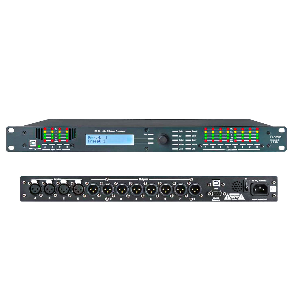 Professional 4.8SP 4-In 8-Out DSP Loudspeaker Processor