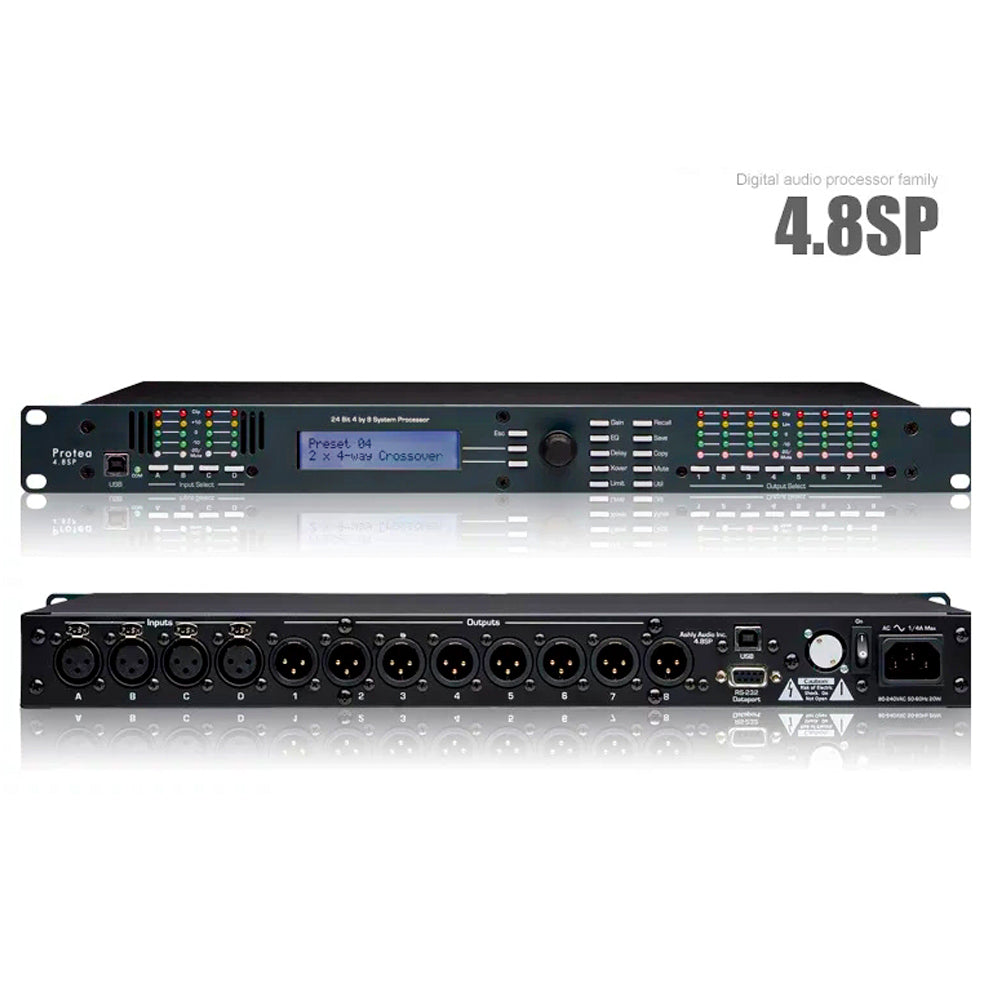 Professional 4.8SP 4-In 8-Out DSP Loudspeaker Processor