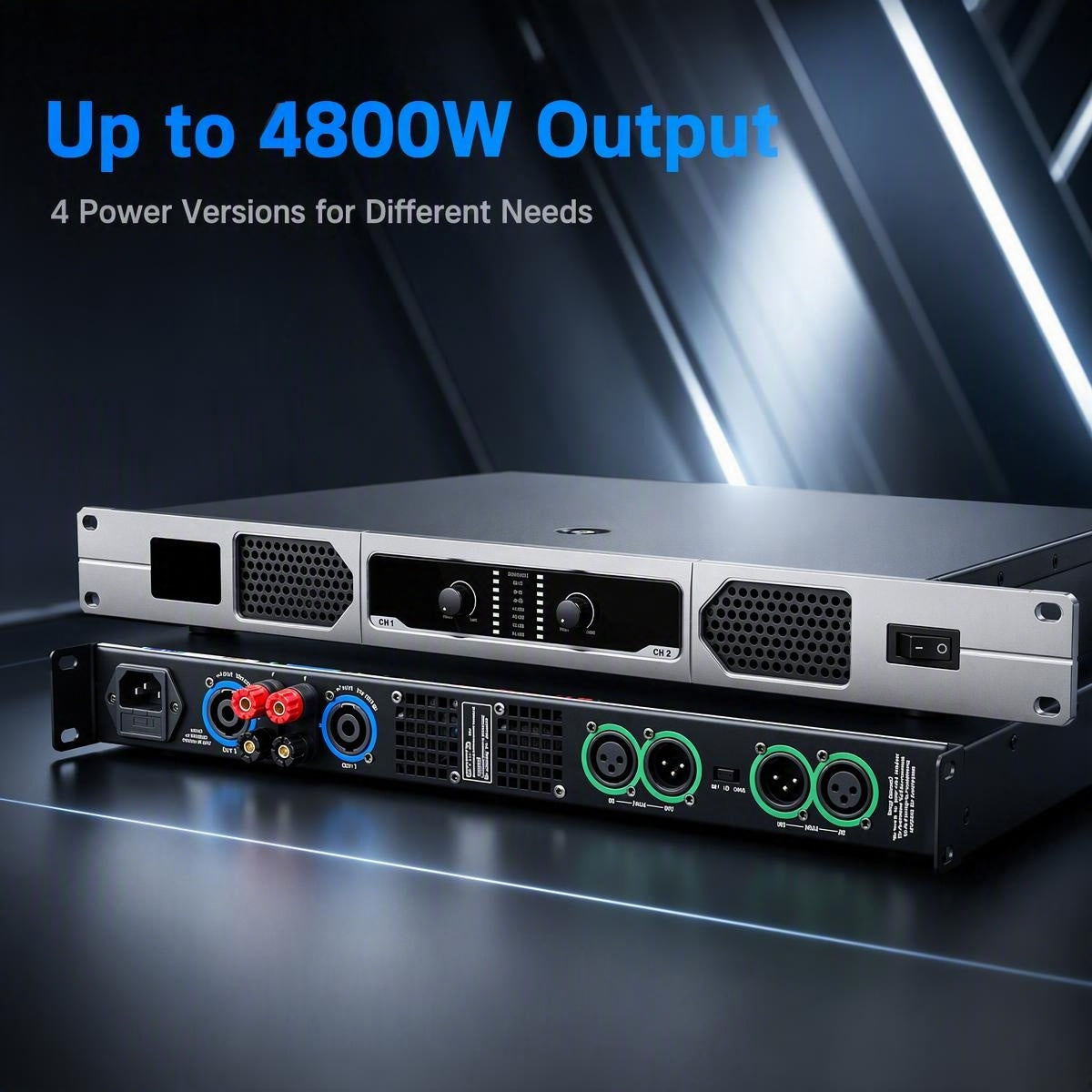 FP-7000 Multi-Power 2CH Digital Power Amplifier 1U Rack Class-D