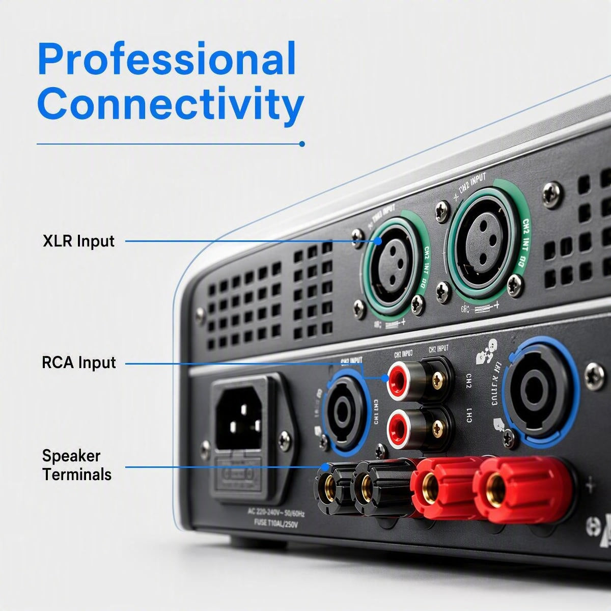 FP-7000 Multi-Power 2CH Digital Power Amplifier 1U Rack Class-D