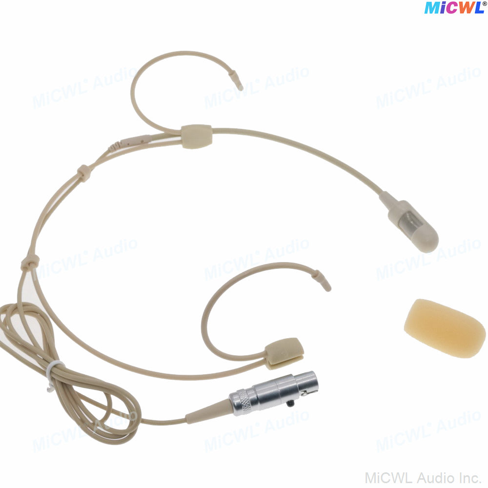 MiCWL SM52 Cardioid Headset Microphone with 6 Interchangeable Connectors for Shure, Sennheiser, AKG, Audio-Technica, MiPro