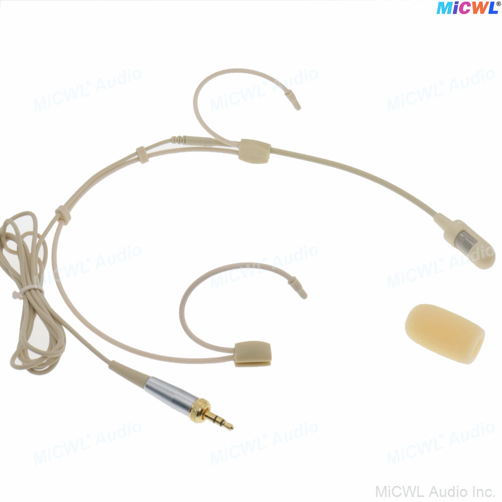 MiCWL SM52 Cardioid Headset Microphone with 6 Interchangeable Connectors for Shure, Sennheiser, AKG, Audio-Technica, MiPro