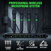 AD4Q 4-Ch 4 KSM9 Wireless Microphone System