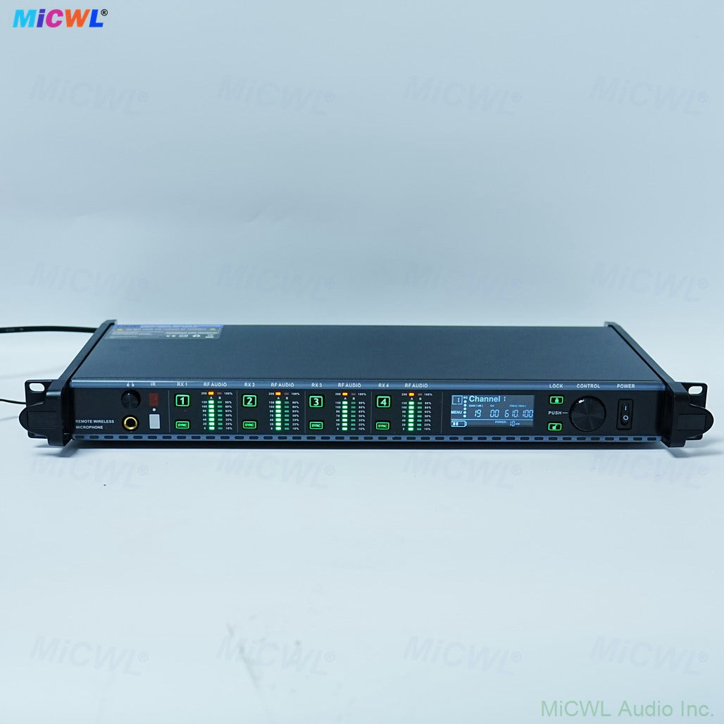 AD4Q 4-Channel Digital UHF Wireless Microphone System with 4× KSM8 Handheld Mics Kits