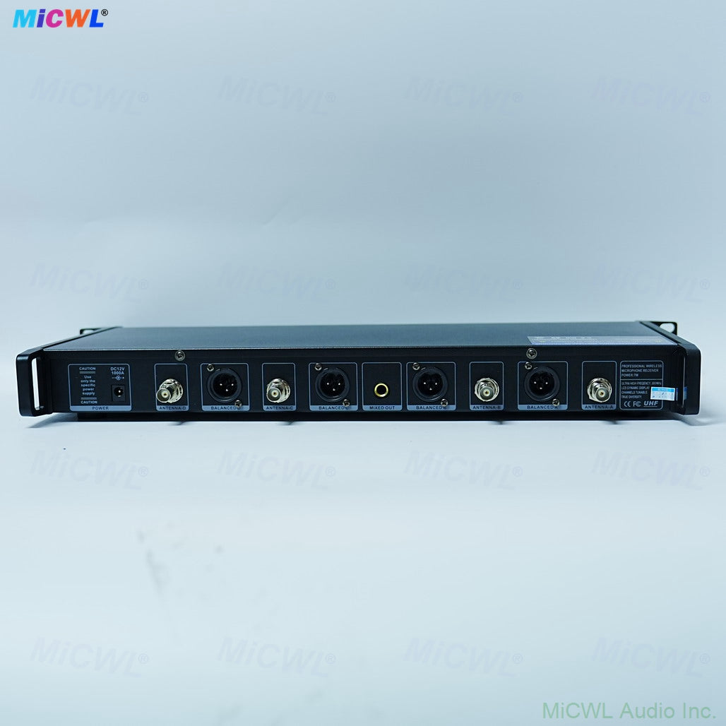 AD4Q 4-Channel Digital UHF Wireless Microphone System with 4× KSM8 Handheld Mics Kits