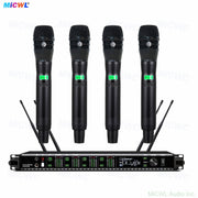 AD4Q 4-Channel Digital UHF Wireless Microphone System with 4× KSM8 Handheld Mics Kits